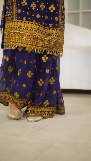 Navy blue Kurta Set for Women