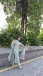 Moss green Kurta Set for Women