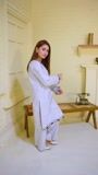 Ash grey Kurta Set for Women