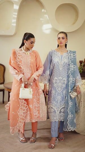 Peach pink Kurta Set for Women