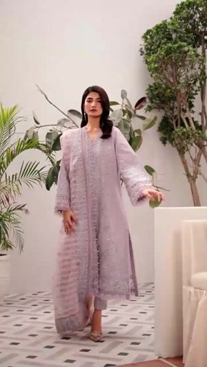Lilac Kurta Set for Women