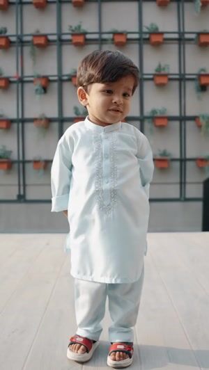 Sky blue Kurta Set for Boy