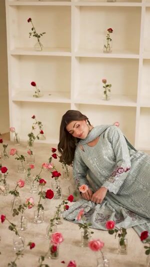 Pastel green Kurta Set for Women