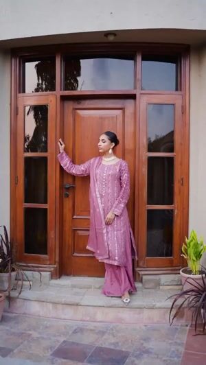Mauve Kurta Set for Women