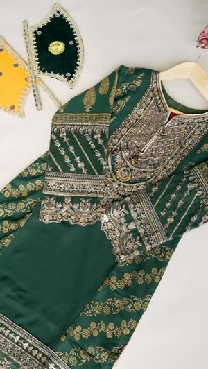 Green Gharara for Women