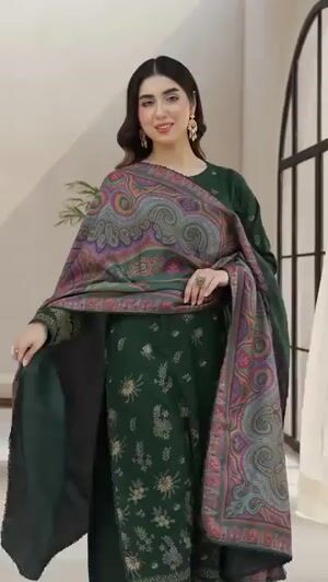 Green Kurta Set for Women
