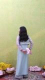 Pastel grey Kurta Set for Girl