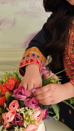Navy blue Kurta Set for Girl