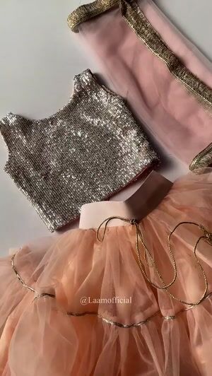 Tea rose pink Lehenga for Girl
