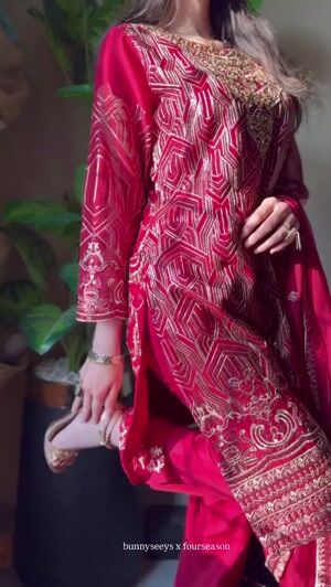 Maroon Kurta Set for Women