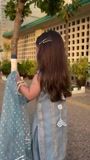 Powder blue Sharara for Girl