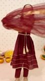 Maroon Angrakha for Girl