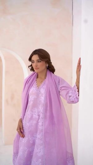 Lilac Kurta Set for Women