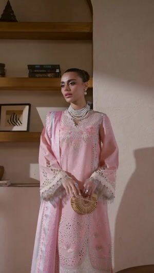 Peach pink Unstitched for Women