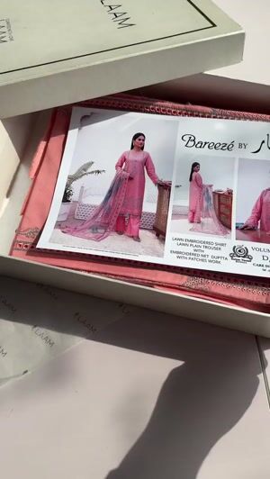 Tea rose pink Unstitched for Women
