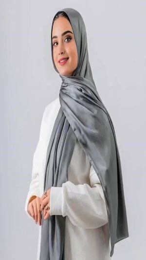 Steal grey Hijab for Women