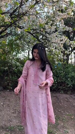 Pastel pink Kurta Set for Women