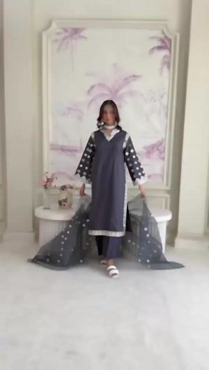 Grey Kurta Set for Women