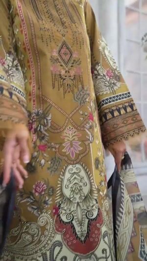 Olive green Unstitched for Women
