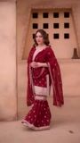 Maroon Gharara for Women