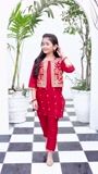 Red Kurta Set for Girl
