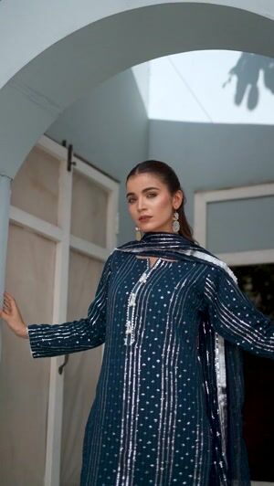 Teal Kurta Set for Women