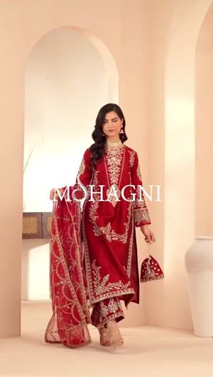 Red Kurta Set for Women