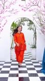Orange Kurta Set for Girl