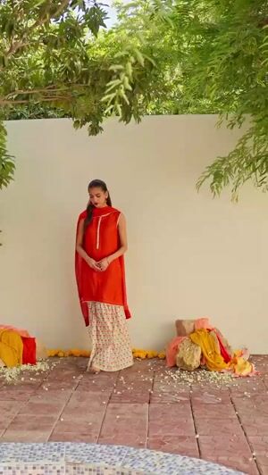 Orange Gharara for Women