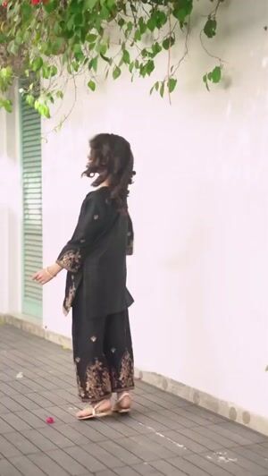 Black Kurta Set for Girl
