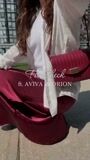 Burgundy Skirt for Women