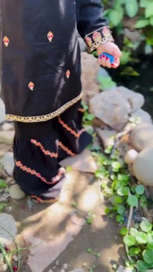 Black Gharara for Girl