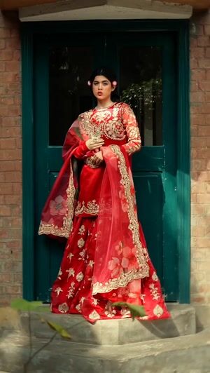 Red Sharara for Women