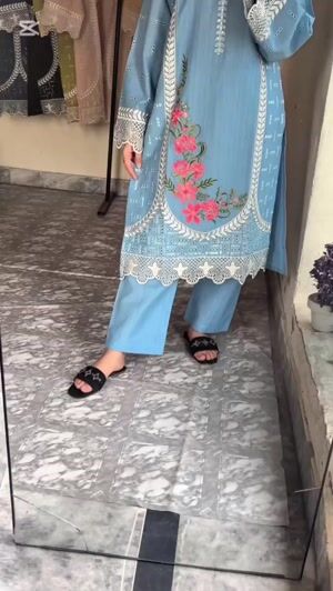 Sky blue Kurta Set for Women