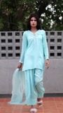 Electric blue Kurta Set for Women