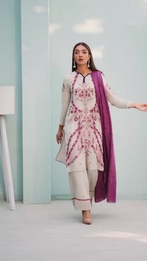Grey Kurta Set for Women