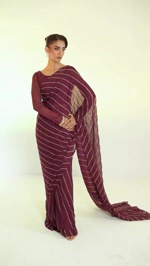 Plum Saree for Women
