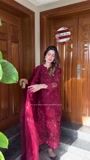 Maroon Kurta Set for Women