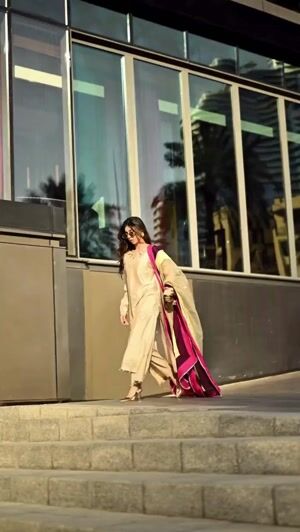 Beige Kurta Set for Women