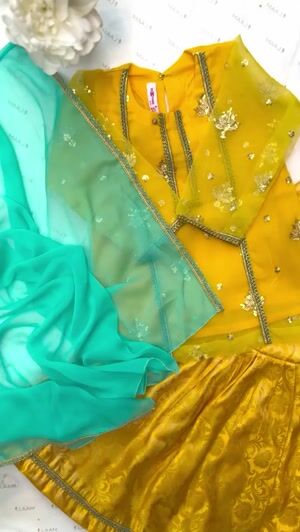 Yellow Gharara for Girl