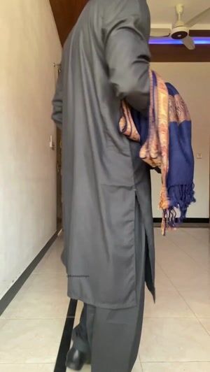 Navy blue Shawl for Men