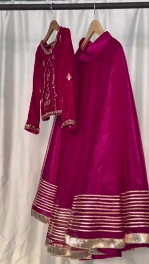 Shocking pink Lehenga for Girl