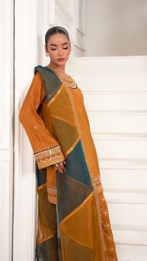 Mustard Kurta Set for Women