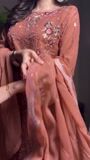 Peach pink Kurta Set for Women