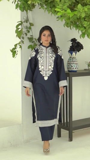 Navy blue Kurta Set for Women