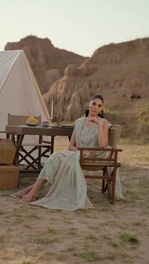 Tea green Kurta Set for Women