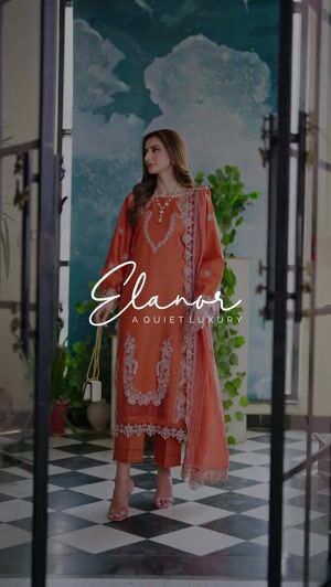 Mandarin orange Unstitched for Women