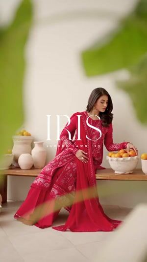 Blood red Unstitched for Women