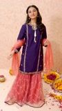 Purple Gharara for Girl