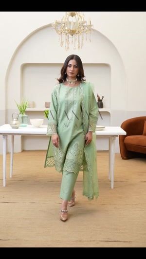 Green Kurta Set for Women